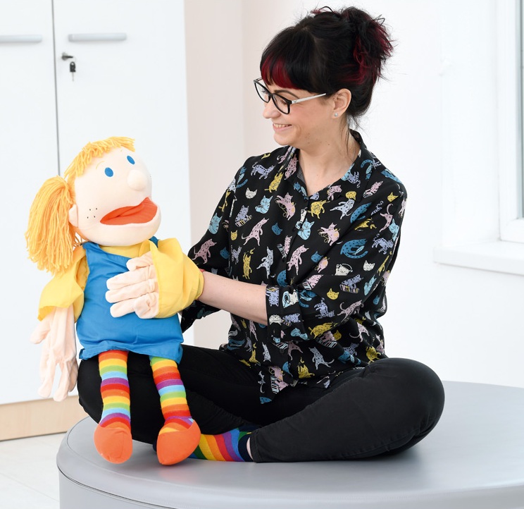 logopedická maňásek do mateřské školy