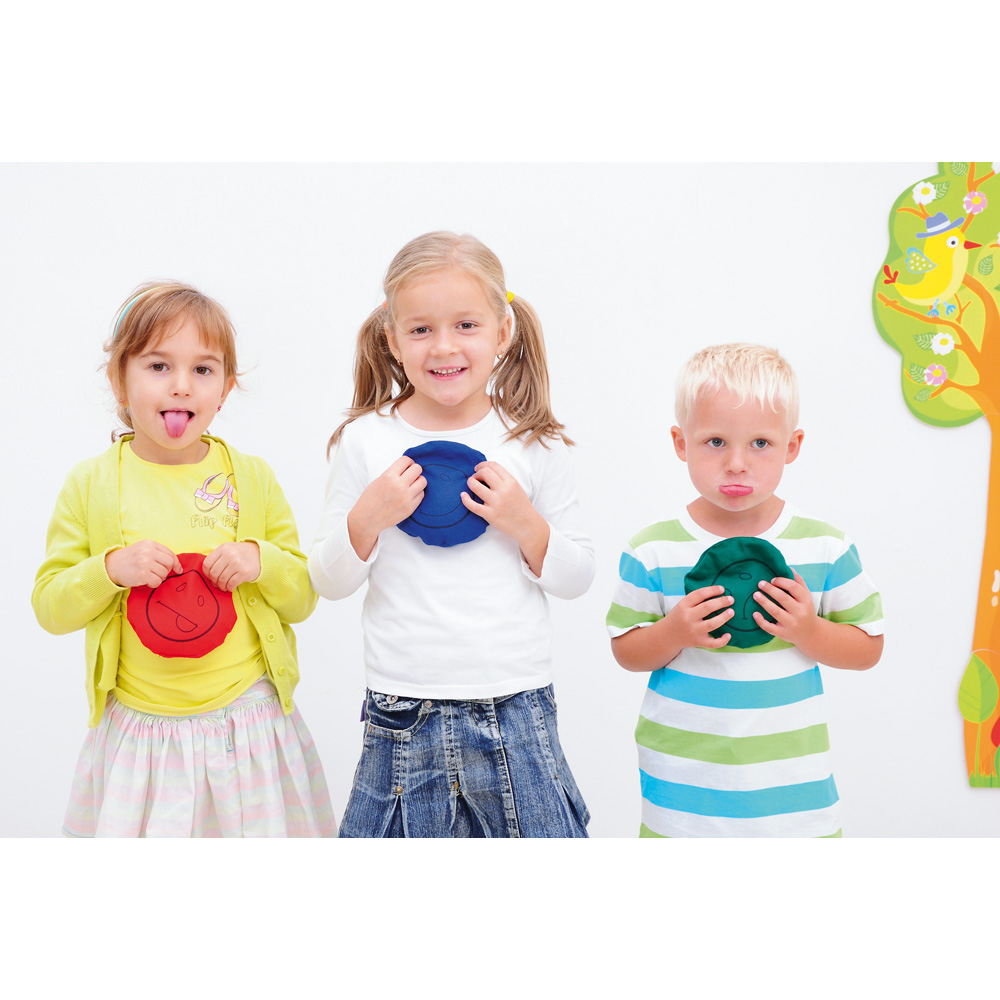 Pytlíky vyplněné kuličkami – smajlíky